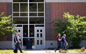 Middle School Bus Porn - PHOTO: Law enforcement agents gather after a shooting at Noblesville West  Middle Scholl in Noblesville
