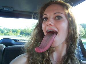 Girl Long Tongue Blowjobs - Long tongue blowjob . New Sex Images.