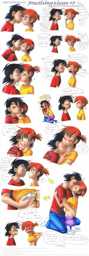misty cartoon nude - Practising Kisses with Ash & Misty by MiyaToriaka