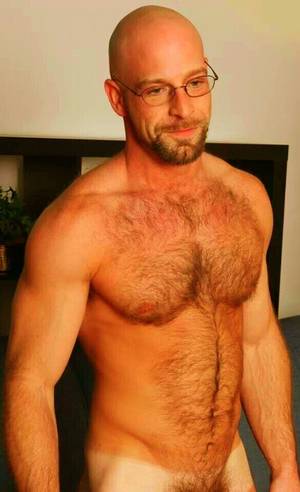mature bald dude - bald on top hairy on the bottom