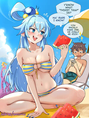 Bikini Anime Trap - Aqua's thirst trapðŸ’¦ - HentaiForce