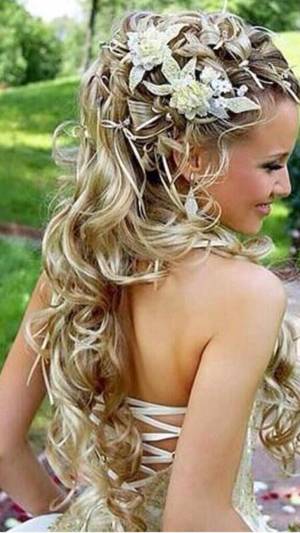 Blonde Wedding Porn - Twitter Hair porn Fantasy half updo Curly hair Wedding hair Fairytale  Brunette Blonde