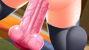 cartoon massive cock solo - Awesome solo girl rides huge cock sex toy