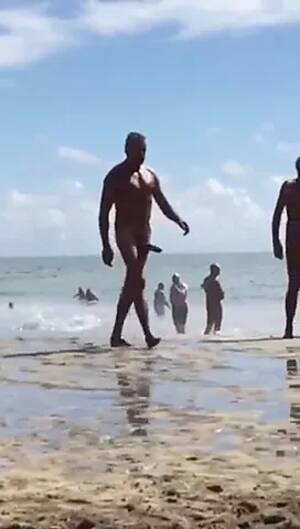 big dick beach - Str8 big dick on beach - XXXi.PORN Video