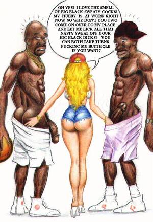 blacktoon porn - Interracial toon porn pics of nasty blonde with apple - Picture 2