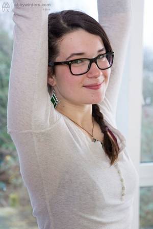 hairy brunette beautiful - Emilia hairy nerdy teen