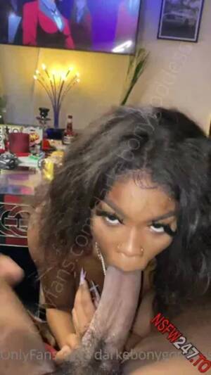 ebony xxx sucking - Dark ebony goddess sucking him till he cums xxx porn videos - CamStreams.tv