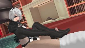 footjob sex games - Nier Automata - 2B Footjob Lewd FRAGGY HentaiGirl vr porn game vrporn.com  virtual reality ...