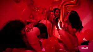 Lesbian Valentine Porn - Celebrating Valentine's with my three Sassy Lesbian Friends - Pornhub.com