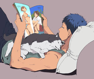 Cartoon Basketball Porn - that looks like a boring porn magazine Aomine-kun maybe i should borrow u  some
