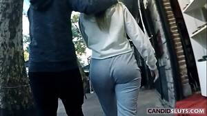 Candid Voyeur Porn - Lovely PAWG Teen Big Round Ass Candid Voyeur in Grey Cotton Pants -  CandidSluts.com Video CS-082 - XVIDEOS.COM