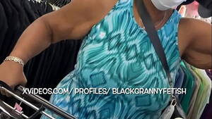 black grandma upskirt - Big Titty No Panty Black Granny Upskirt 23 Porn Video - Rexxx