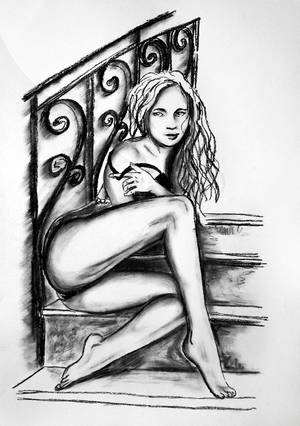 naked drawings - Nude pencil drawings by AskoldEroticArt