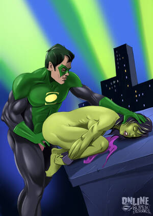 Green Lantern Porn - She Hulk- Green Lantern- Green Meeting - Porn Cartoon Comics