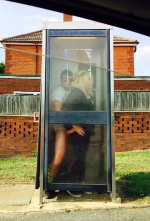 couple caught in public - Sex-mad couple caught having a quickie in Domino's Pizza store ... jpg