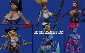 huge tits league - League of Legends: big tits skins pack