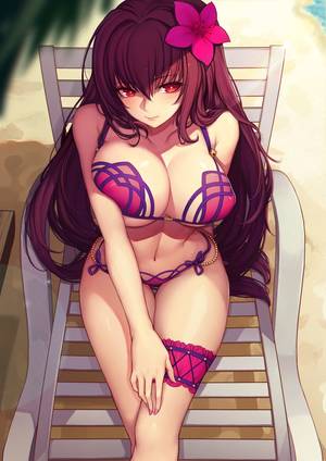 hentai bikini sankaku - Fate - Scathach art by Evan Yang (Sankaku Channel)