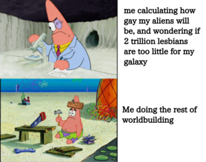 homemade lesbian cartoon - If no gay aliens, why worldbuilding? : r/worldjerking