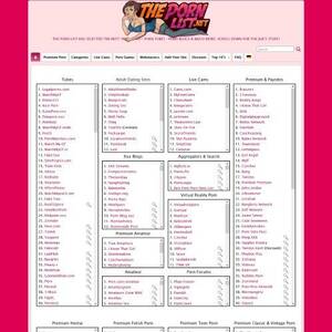 All Porn Sites Names - The Porn List - Best Sites like ThePornList.net | TopPornGuide.comÂ®