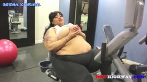 Bbw In Gym - BBW workout with Geisha Grimm Porn Videos - Tube8