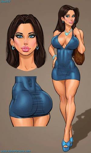 interracial xxx cartoon pink dress - John Persons interracial cartoons and comics