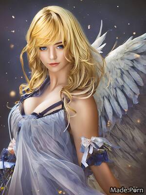 Angel Art Porn - Porn image of long hair angel portrait blonde realistic art 18 happy  created by AI