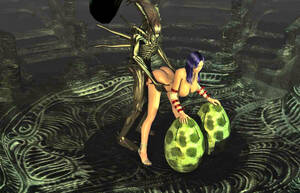 Aliens Having Sex - 3D busty girl having sex with scary aliens from outer space at  3dEvilMonsters