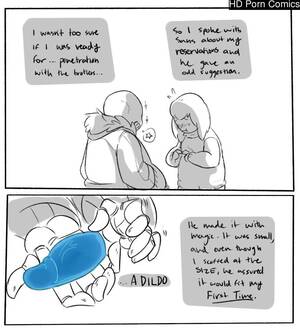 Frisk Dildo Porn - Frisk's First Time comic porn | HD Porn Comics