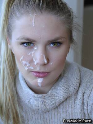 french bukkake facials - Porn image of close up bukkake french facial blonde angry long hair created  by AI