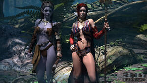 Lesbian Elf Porn 3d Fantasy Girl - Sexy elf lesbians have a 3d sex rendezvous in the forest - 12 Pics | Hentai  City