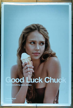 Alba Jessica - Original Good Luck Chuck (2007) movie poster in C7 condition for $45.00