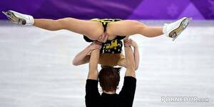 Acrobatics Porn Vagina Slip - Finger Slips In Ass During Ice Skate Contest - Porned Up!