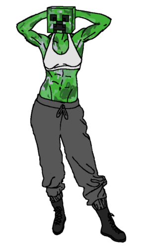 Minecraft Creeper Girl Porn Fucked - Werewolf Time >:D â€” The Creeper Wife Dreams The following are a set of...