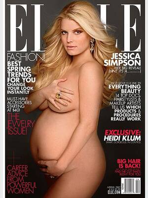 Jessica Simpson Naked Porn - Kim Kardashian, Jessica Simpson: Nude Pregnancy Magazine Covers