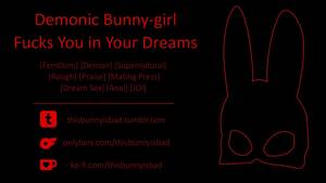 Female Supernatural Demon Porn - F4M Erotic Story] Demon Bunnygirl Futa Fucks you in your Dreams -  Pornhub.com