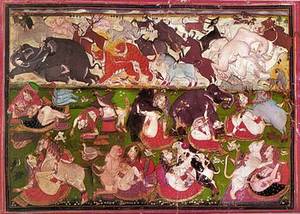 Anime Pig Bestiality Porn - An 18th-century Indian miniature depicting women practising zoophilia in  the bottom register.