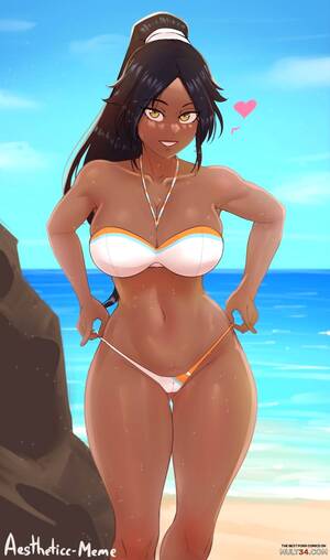 boob cartoon bleach girls beach - Beach Yoruichi porn comic - the best cartoon porn comics, Rule 34 | MULT34