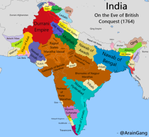 British Indian Affair - India on the Eve of British Conquest (OC) : r/MapPorn