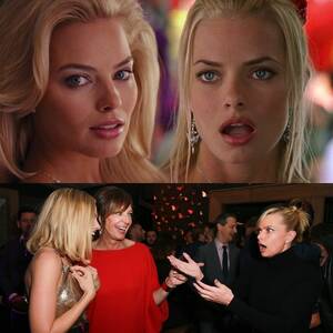 Jaime Pressly Fucking - Margot Robbie meets her doppleganger Jaime Pressly for the first time. :  r/pics