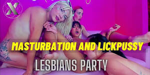 hot wet lesbian orgy - Lesbians And Bisexuals Have Wet Pussy Licking Orgy At Hot Sleepover HD SEX  Porn Video 10:45
