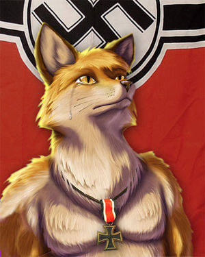 Nazi Furry Female Porn Only - A lot of propaganda was thrown around in the Great Fur War, and this was  not some of it.
