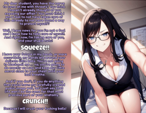 Anime Girl Ballbusting Captions Porn - You silly boy~ [Ballbusting][Domination][College Student][Student &  Teacher][Control][Check Original Post] free hentai porno, xxx comics,  rule34 nude art at HentaiLib.net