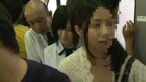 japanese upskirt bus - Kinky Action and Upskirt Shots in Japanese Public Bus | Any Porn