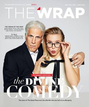 Mandy Meyers Porn - EmmyWrap Good Place cover Ted Danson Kristen Bell