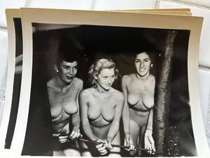 best vintage nudist - Found a vintage box of photographs of nude models, some pinup style. Was  wondering if these were originals. : r/Antiques