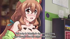brown cartoon porn - Brown-haired anime girl happily takes that young cock