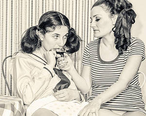 Lesbian Seduction Vintage - Mindi Mink seducing a lesbian teen