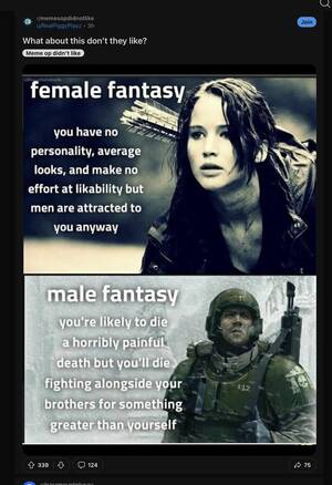 Katniss Having Sex Porn - This came up on my feed and made me angry. The comments is just Katniss  dissing : r/Hungergames