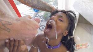 ebony teen facial - Ebony Teen Facial Porn Gif | Pornhub.com
