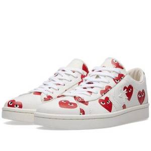 Converse Leather Porn - Comme des Garcons Play x Converse Pro Leather Low (White)
